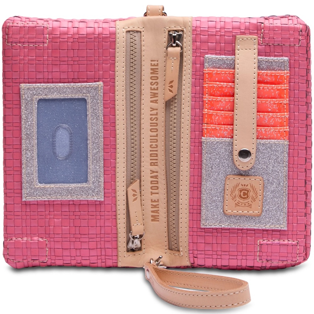 Consuela ‘Pink’ Woven Uptown Crossbody New with tags - Picture 3 of 6